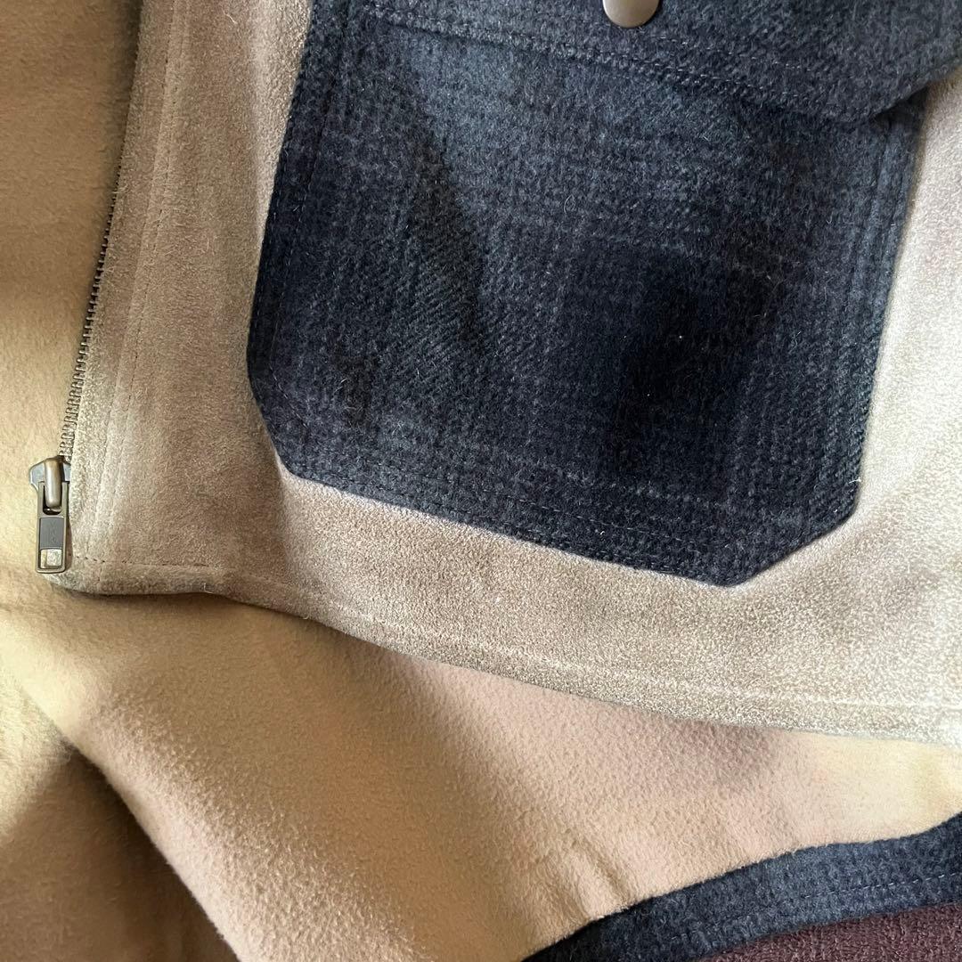 KINKY JEANS HYSTERICGLAMOUR レザー切り替えジャケット