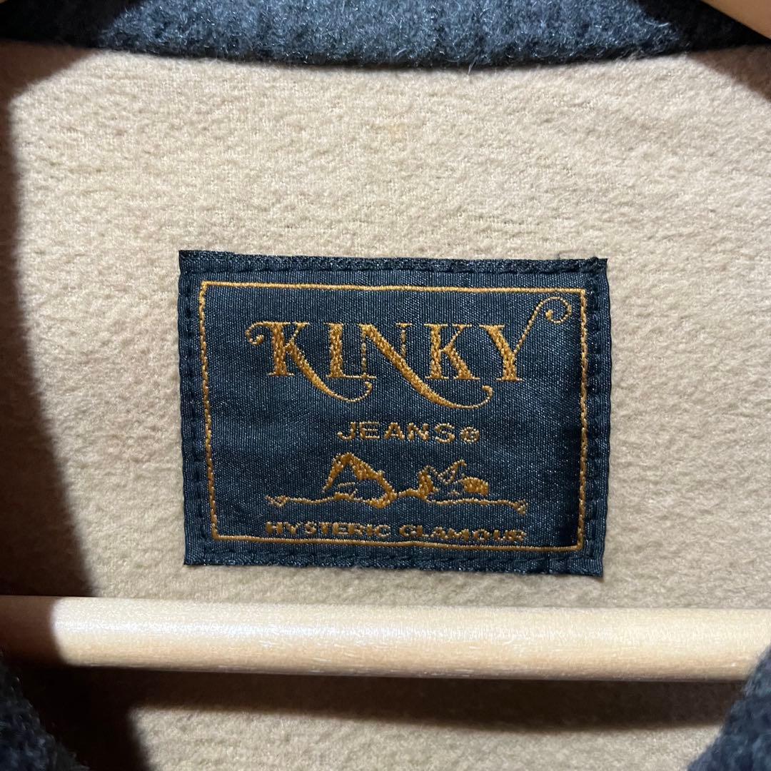 KINKY JEANS HYSTERICGLAMOUR レザー切り替えジャケット