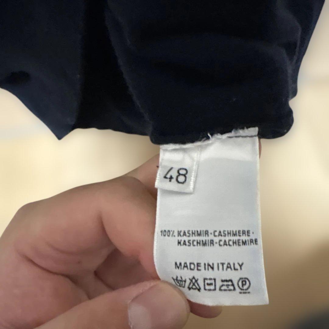 Cruciani カシミヤ タートルネックセーター ネイビー 48 クルチアーニ