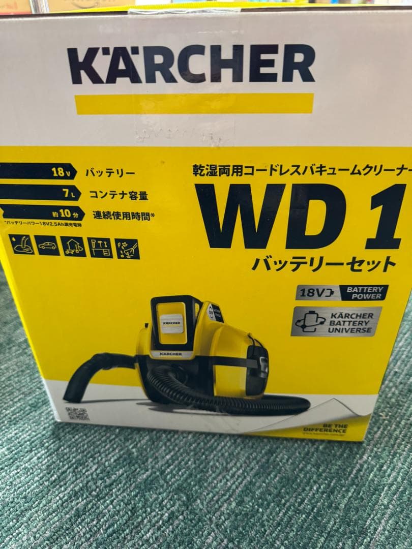 ケルヒャー WD1 バッテリーセット 乾湿両用 コードレスクリーナー
