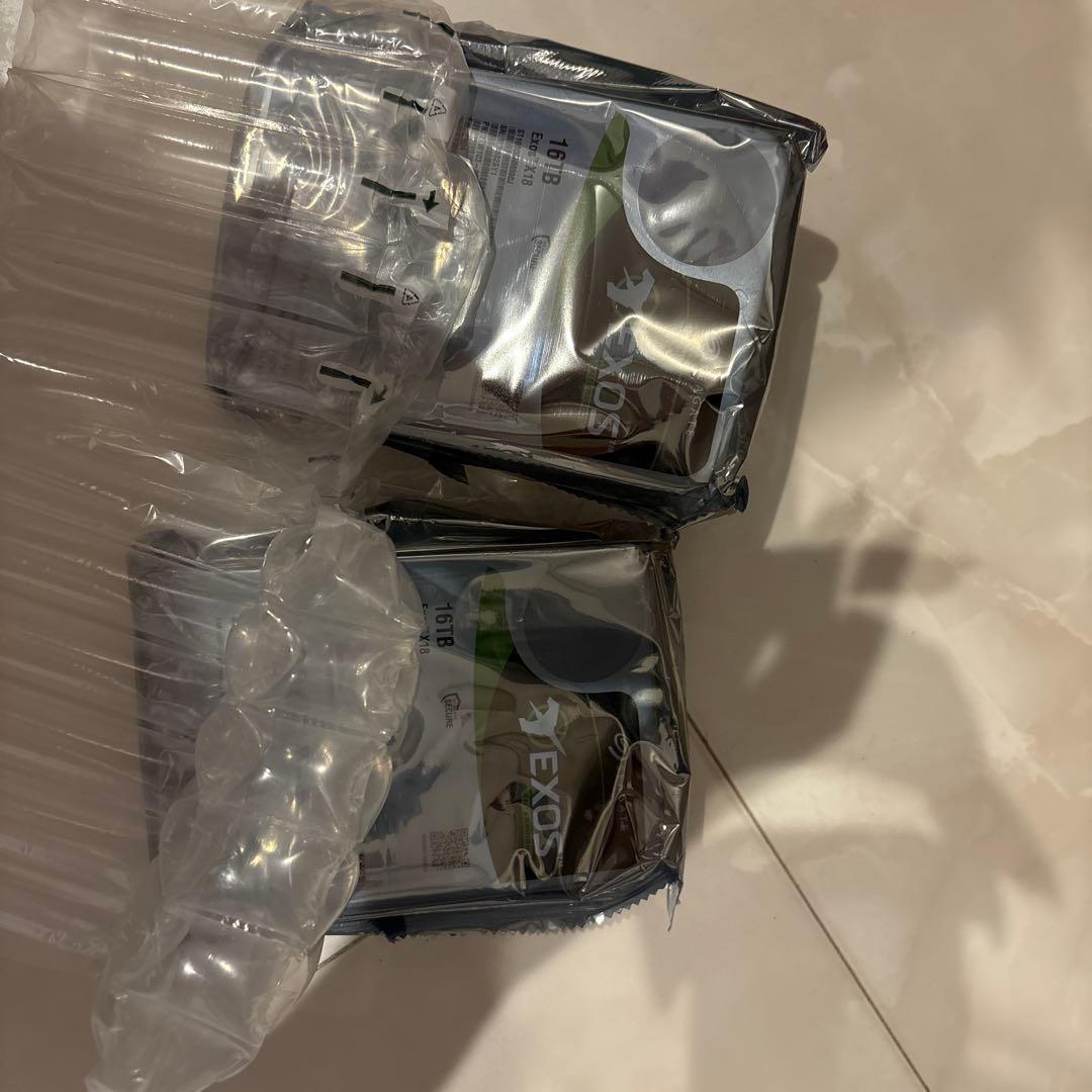 Seagate Exos X18 16TB HDD 2個セット