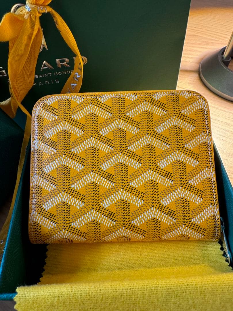 GOYARD ゴヤール ラウンジジップ　財布 イエロー
