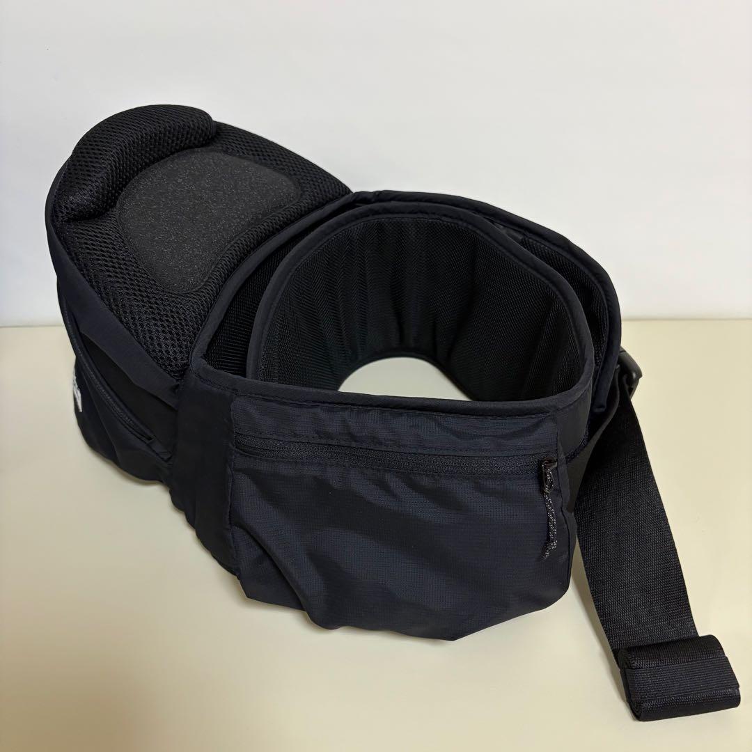 【美品】ポルバンアドバンス ヒップシート シングルショルダー付 ブラック 黒