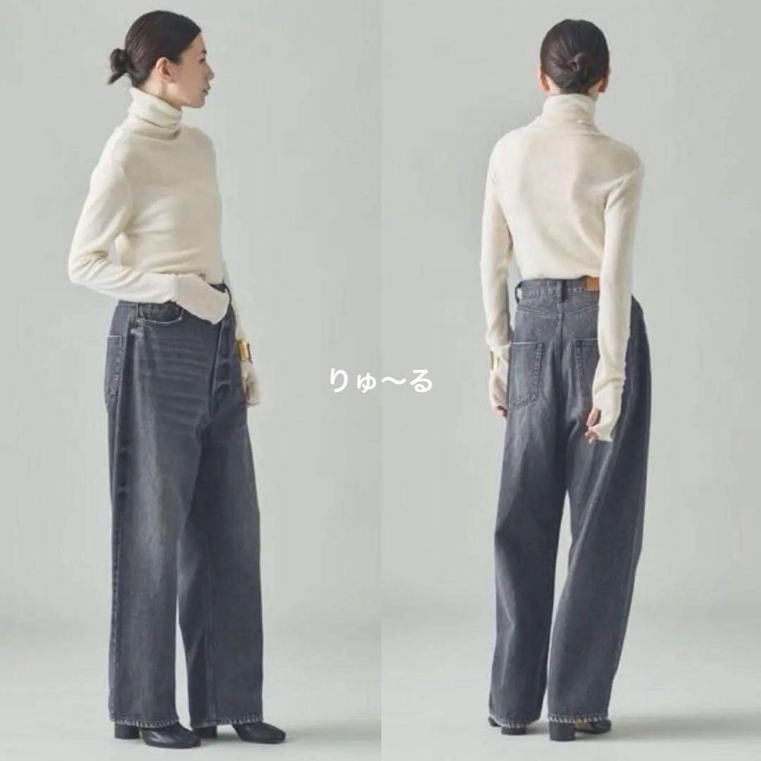 新品⭐️カレンソロジー ウールテレコタートル フィンガーホール 付き リブニット