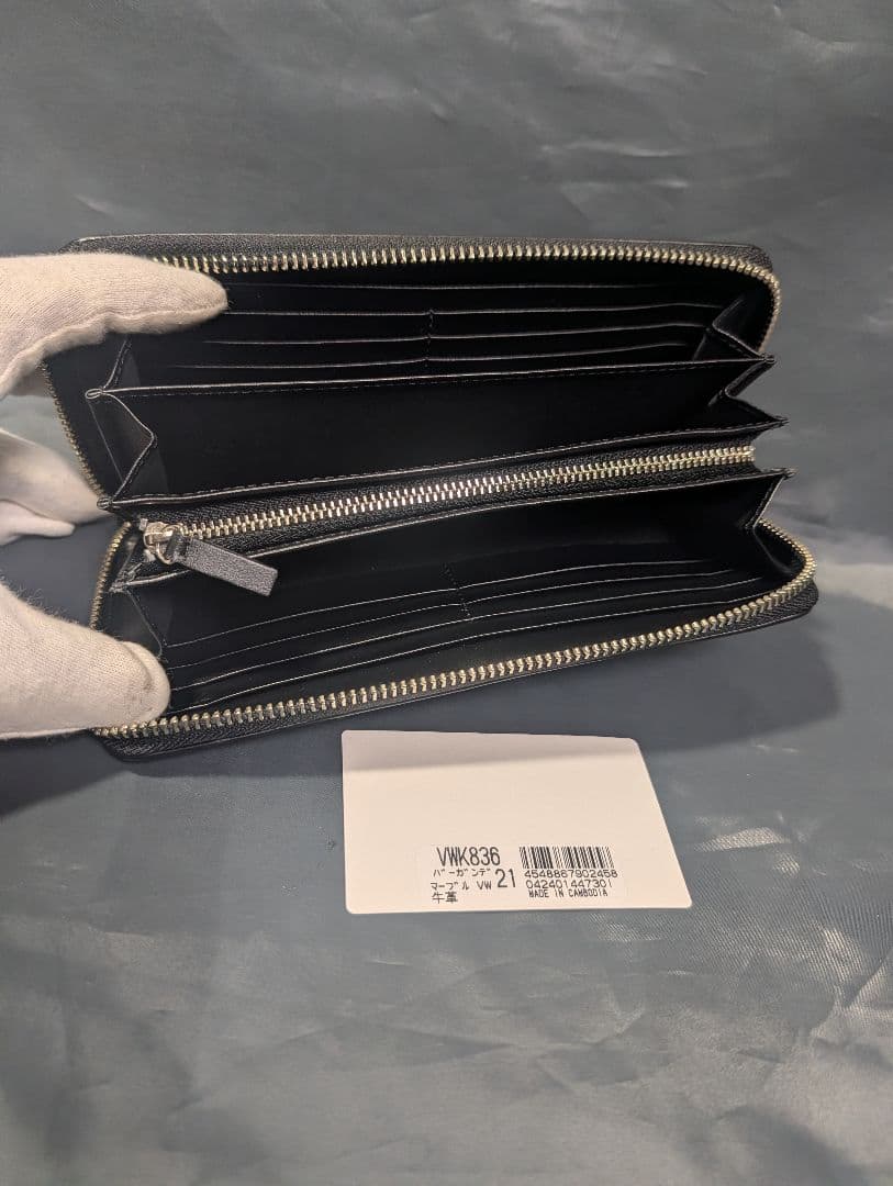 新品未使用Vivienne Westwoodラウンドファスナーバーガンディ長財布