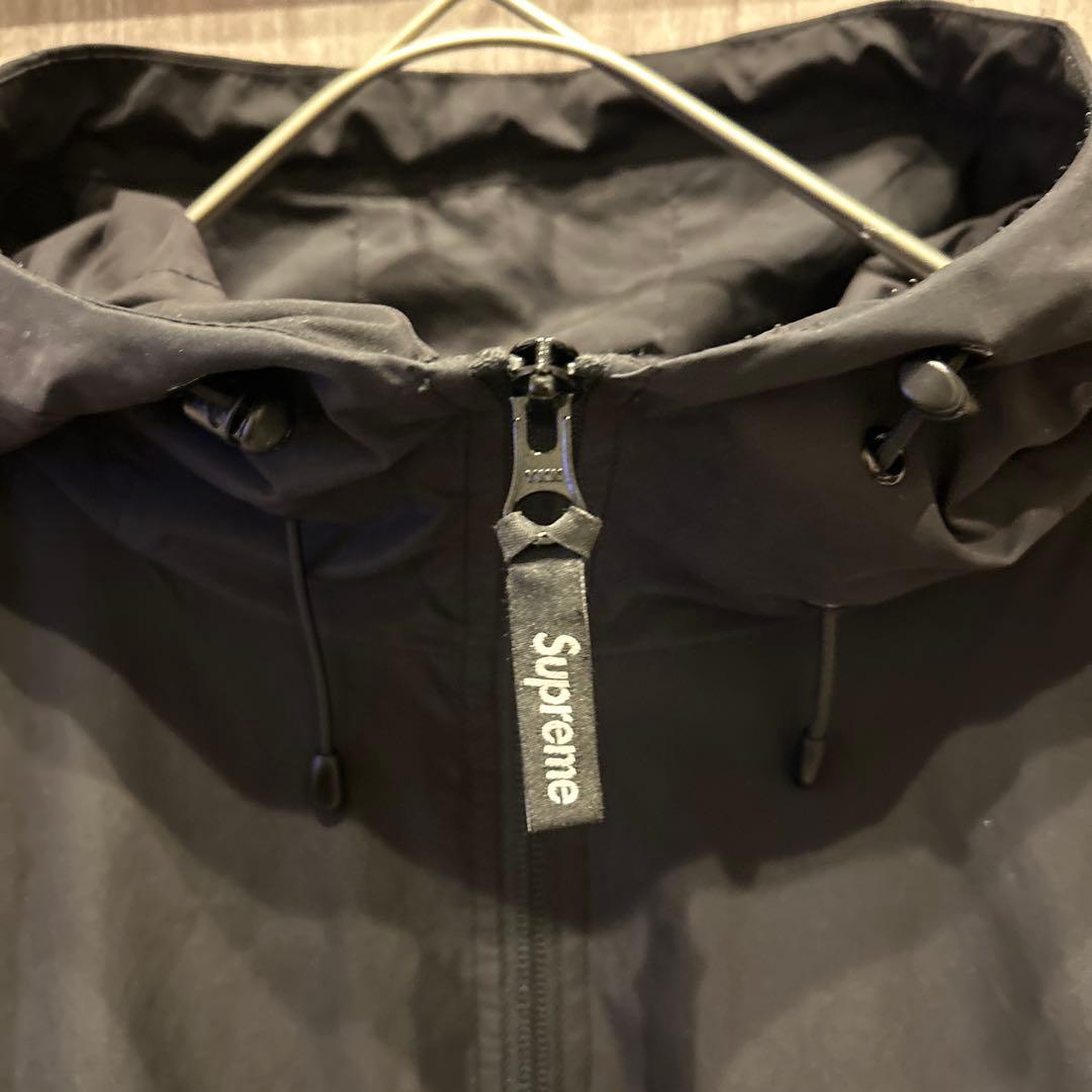 【希少】SUPREME デカロゴ ナイロンジャケット フルジップパーカー 古着M