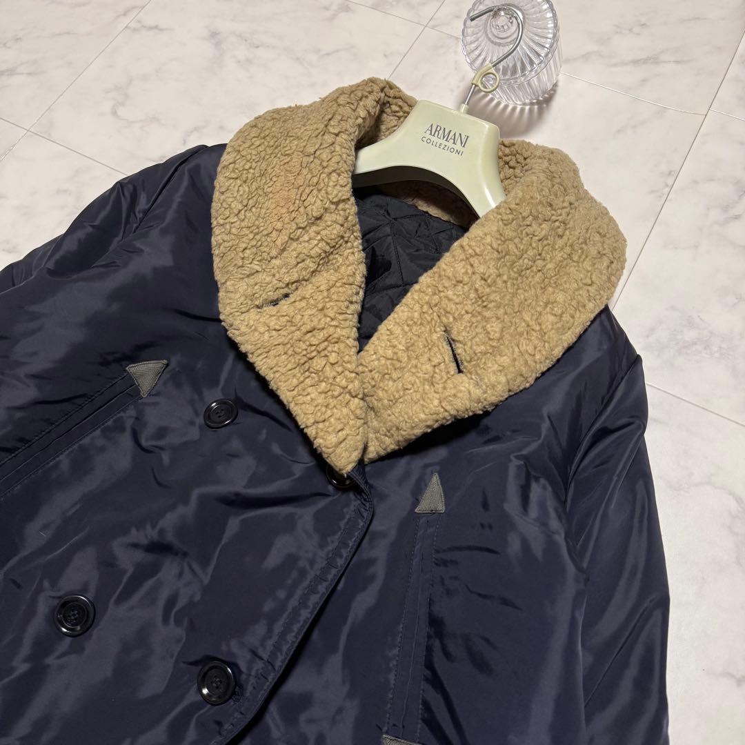 45rpm ダウンコート ナイロン ボア ライナー キルティング ダブル 2