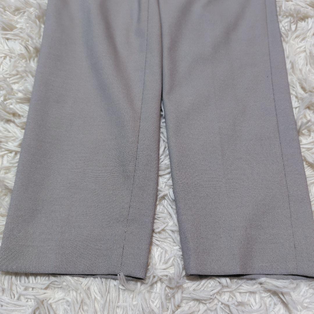 【美シルエット♡ノーカラー】グリーンレーベルリラクシング　パンツスーツ　S~M