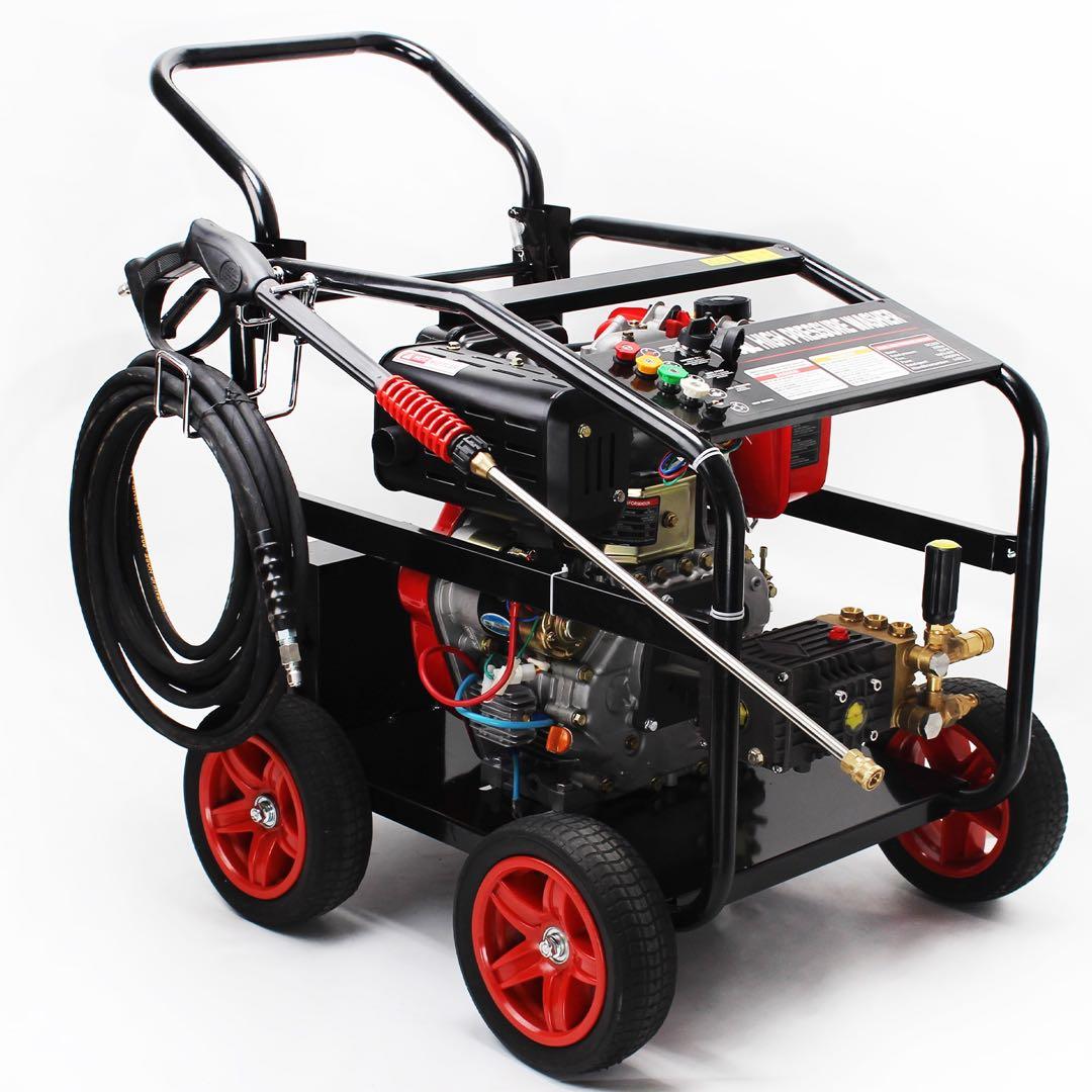 エンジン高圧洗浄機 キーで起動 ディーゼル燃料 エンジン式高圧洗浄機250BAR