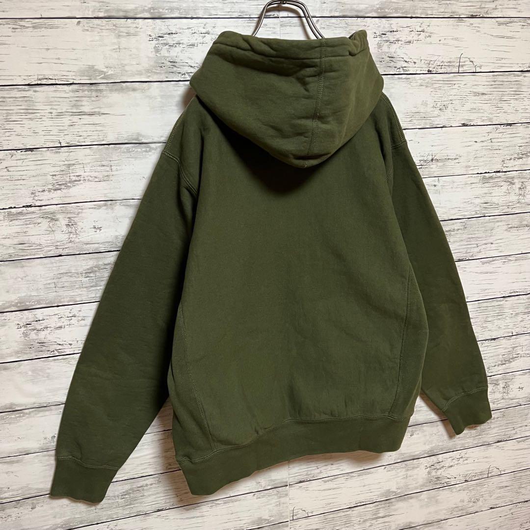 2112【人気Lサイズ】シュプリーム♤刺繍ビッグロゴ　パーカー希少カラー即完売品