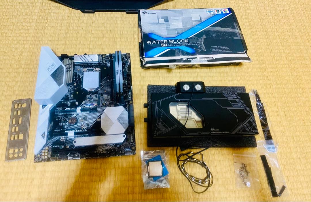 ASUS PRIME Z390-A と水冷ブロック-i5 6600-Ddr4