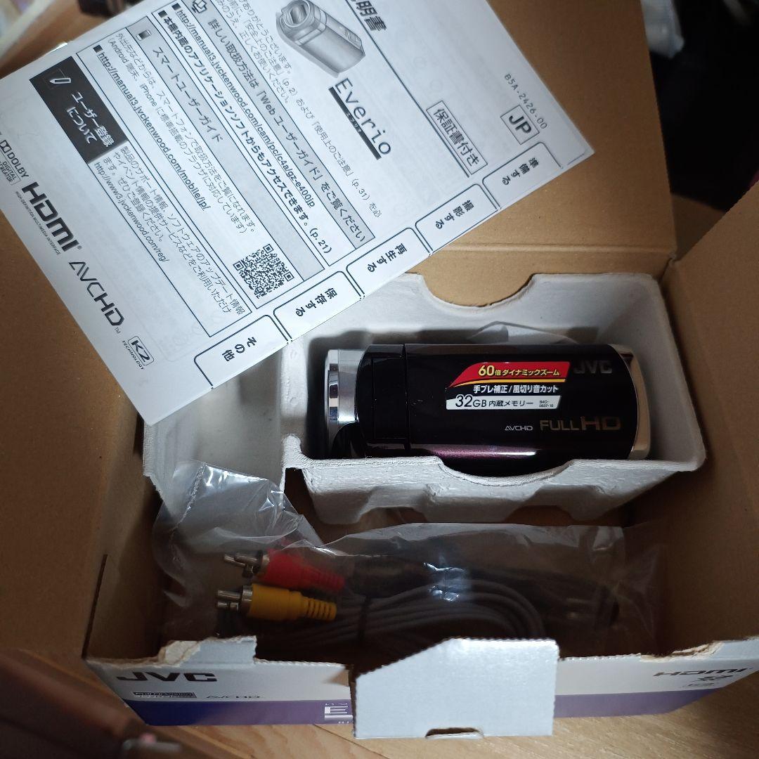 JVC ケンウッド エブリオ ビデオカメラ GZ-E400-T アダプター欠
