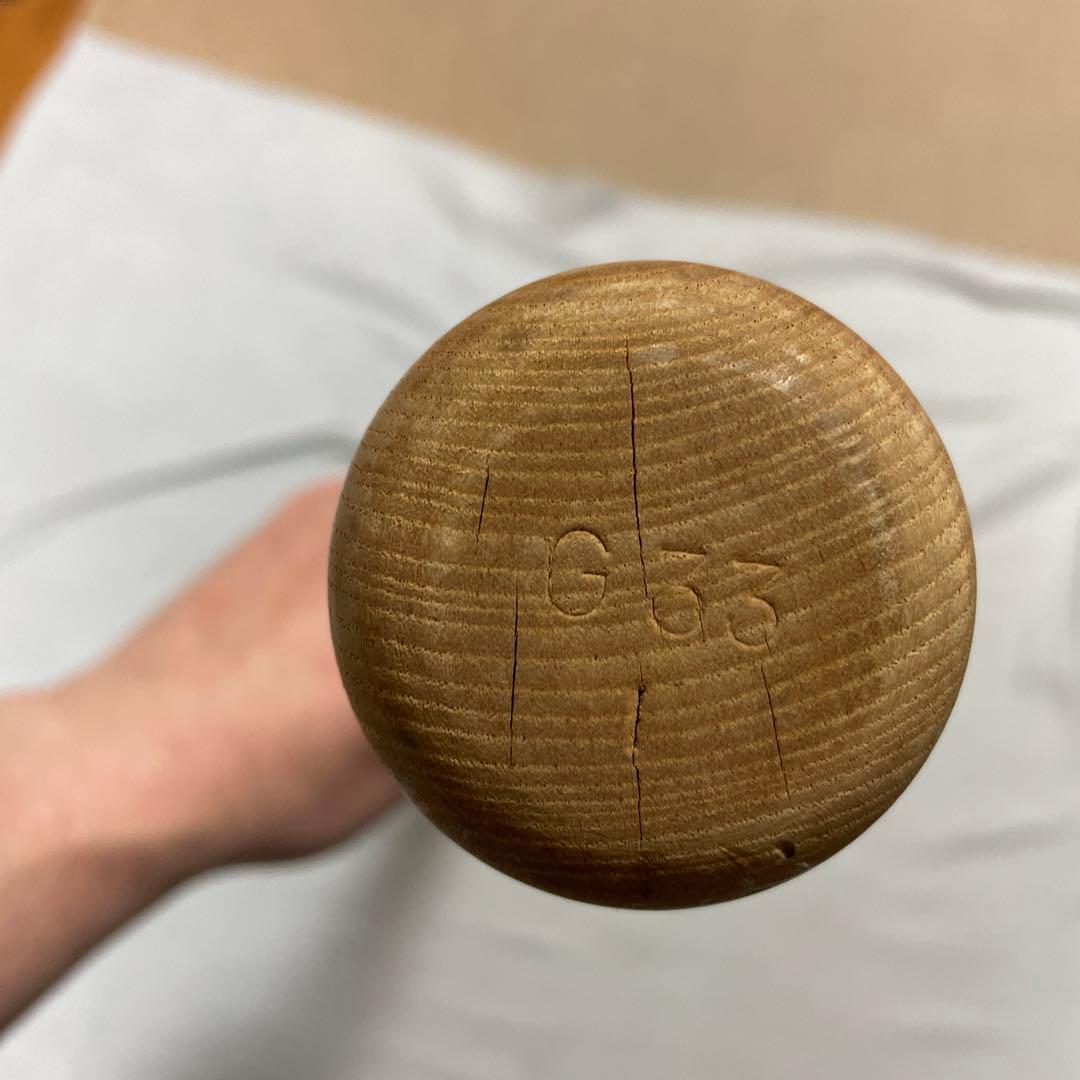 読売ジャイアンツ #33 江藤智 選手 直筆サイン入り実使用 NPBバットSSK