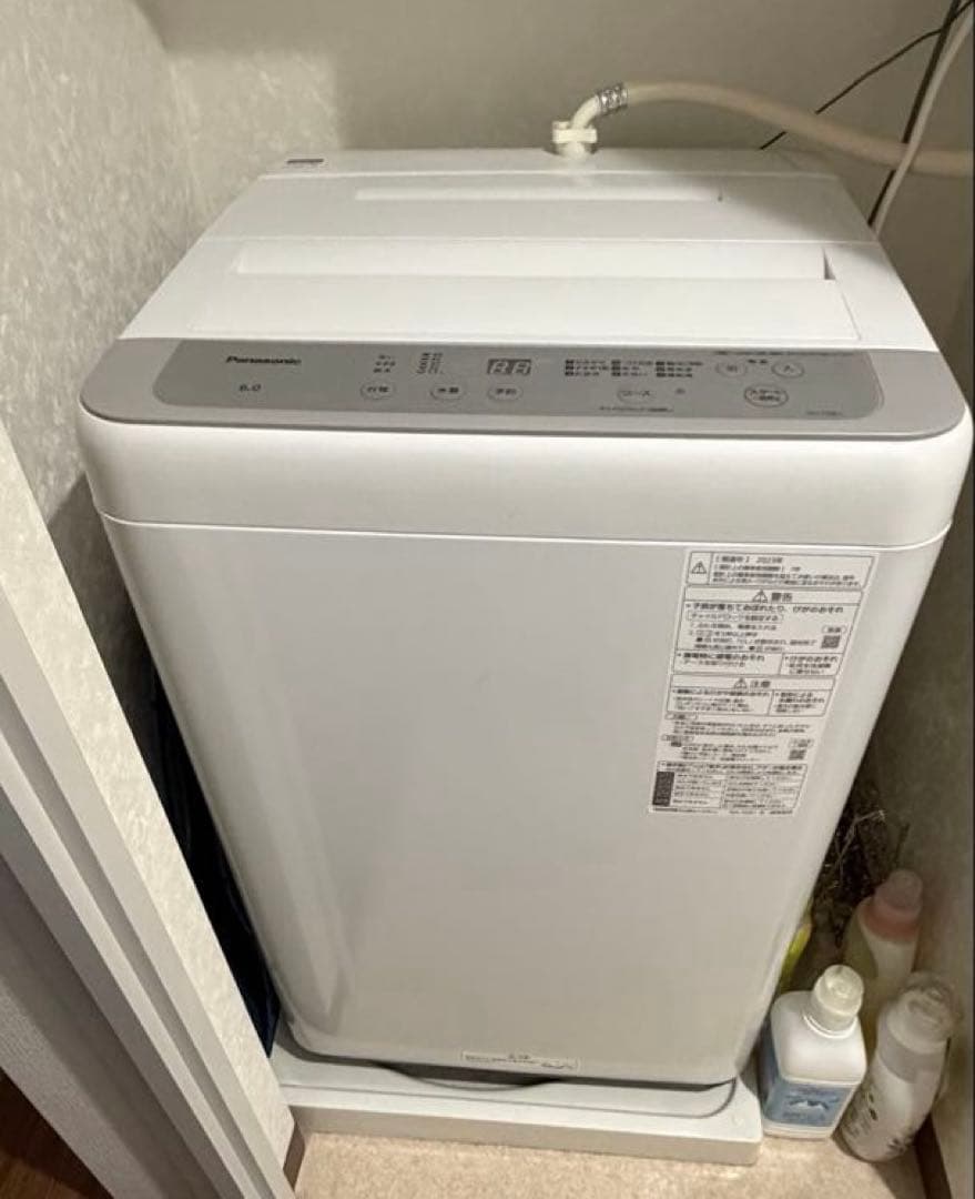 【配送・設置費込】Panasonic 洗濯機 6kg NA-F6B1 2023年