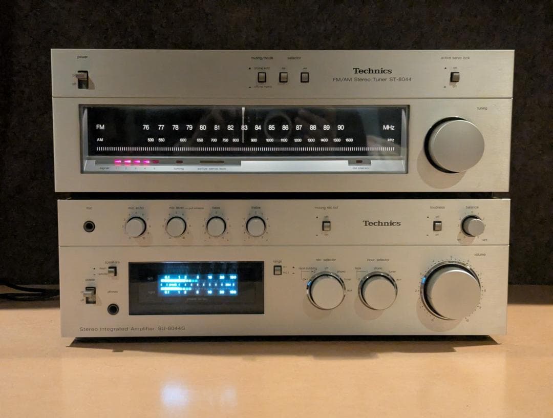Technics SU-8044G プリメインアンプ 動作確認済 FLメーター