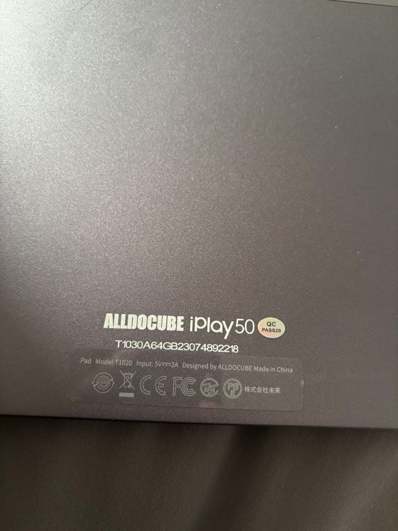 Alldocube iPlay50 10インチ タブレット グレー