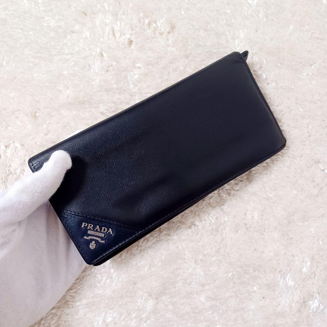 ✨超美品✨　プラダ　PRADA　サフィアーノ　長財布　ブラック　黒
