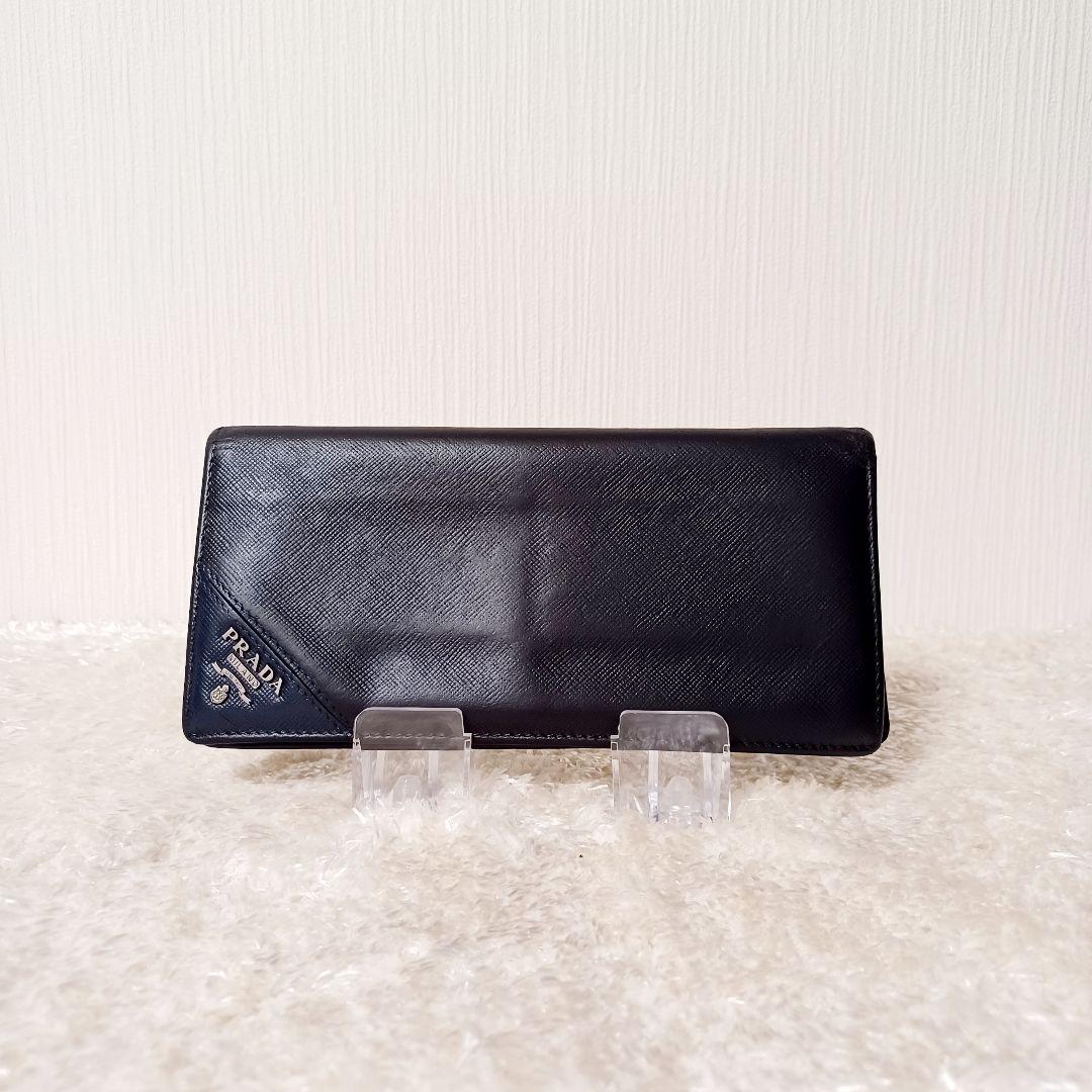 ✨超美品✨　プラダ　PRADA　サフィアーノ　長財布　ブラック　黒