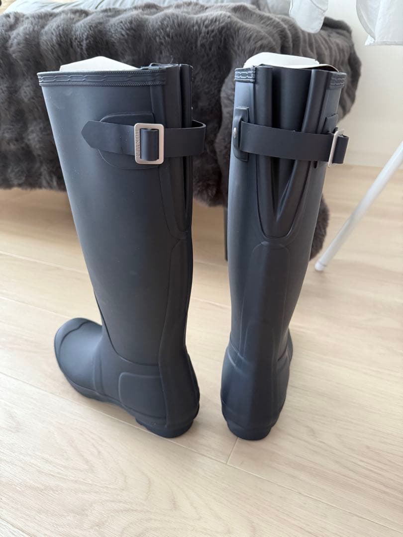 ハンター　レインブーツ　ネイビー