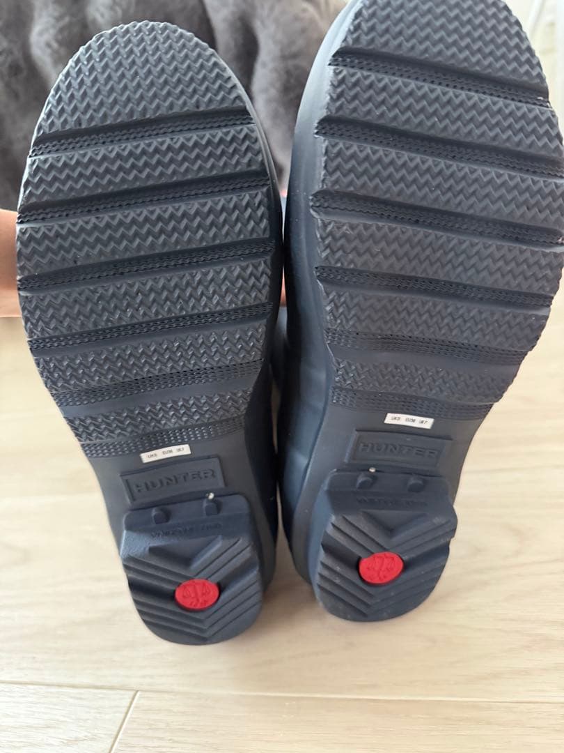 ハンター　レインブーツ　ネイビー