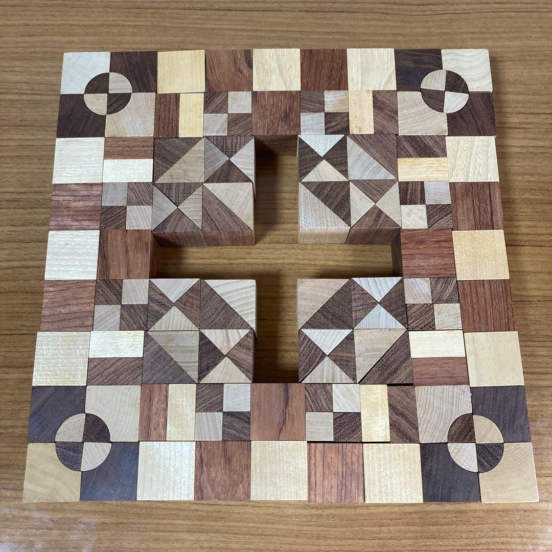 童具館 WAKU-BLOCK 30mm基尺積木、パターンケース 4×4 セット