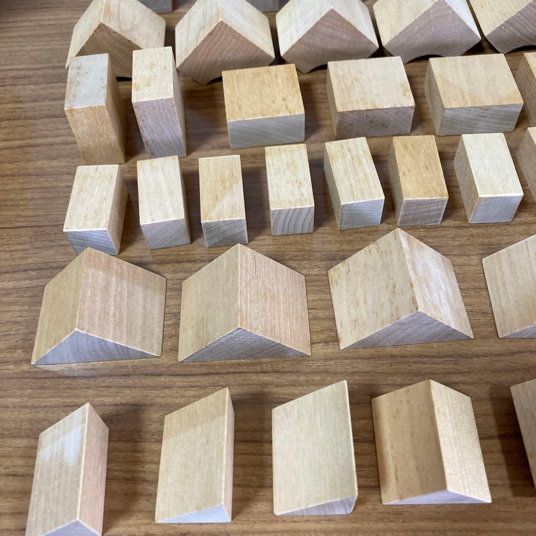 童具館 WAKU-BLOCK 30mm基尺積木、パターンケース 4×4 セット