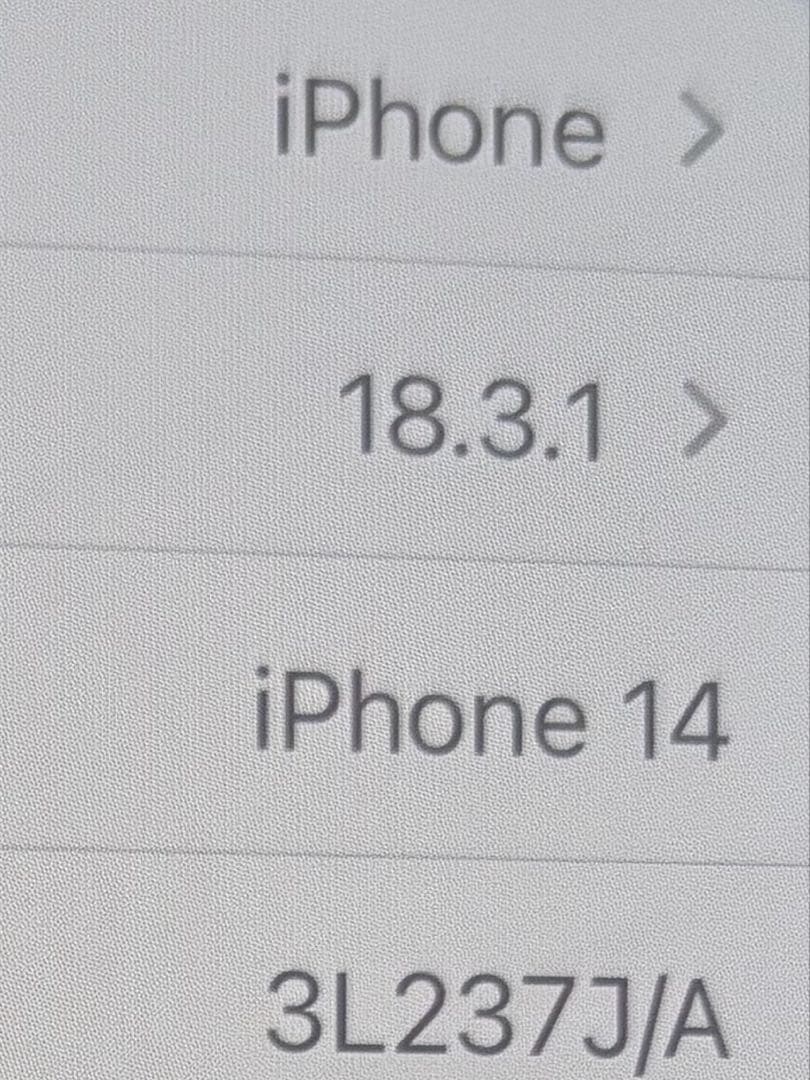 機種名···iPhone 14