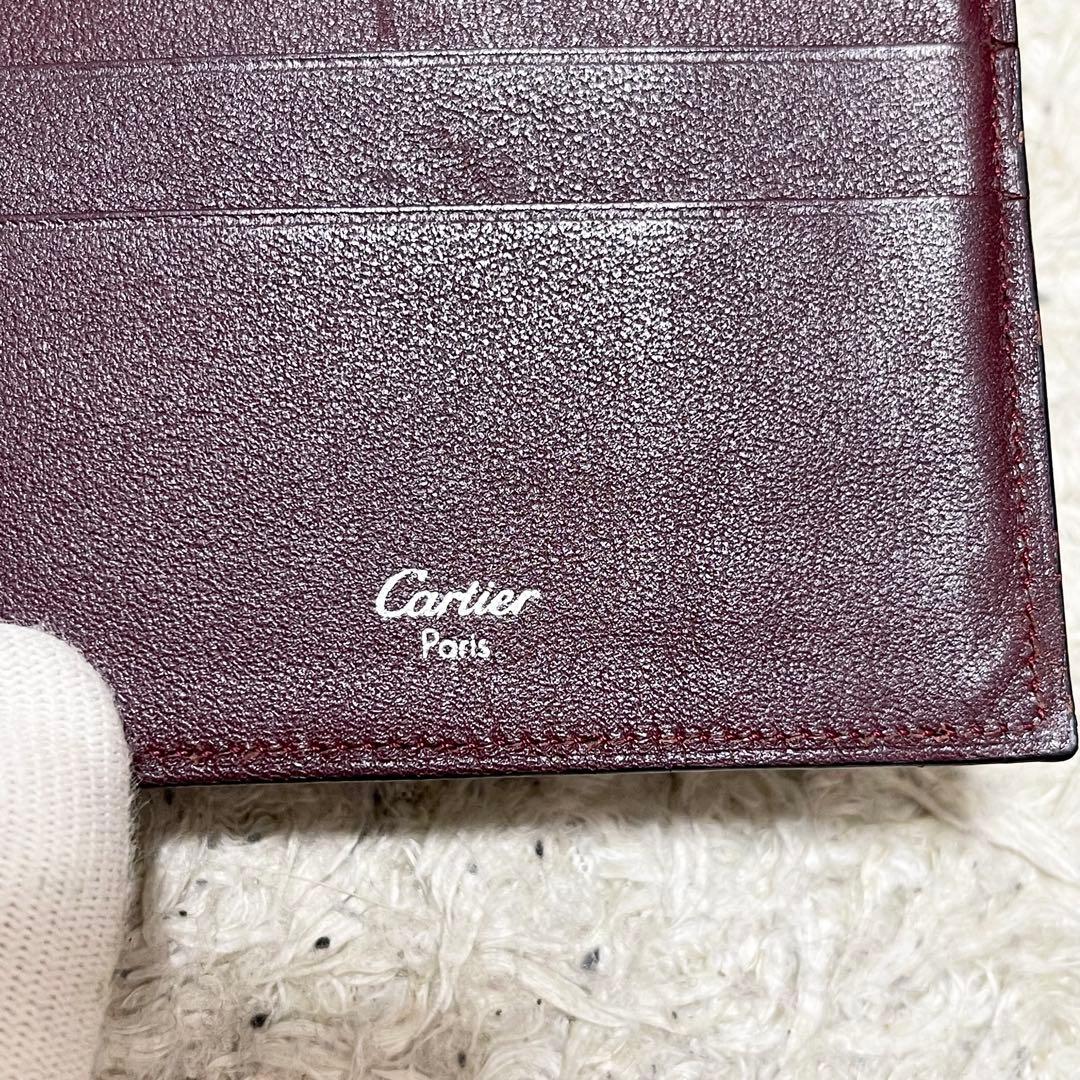 【美品】カルティエ　マネークリップ　フラグメントケース　カード収納　レザー　黒