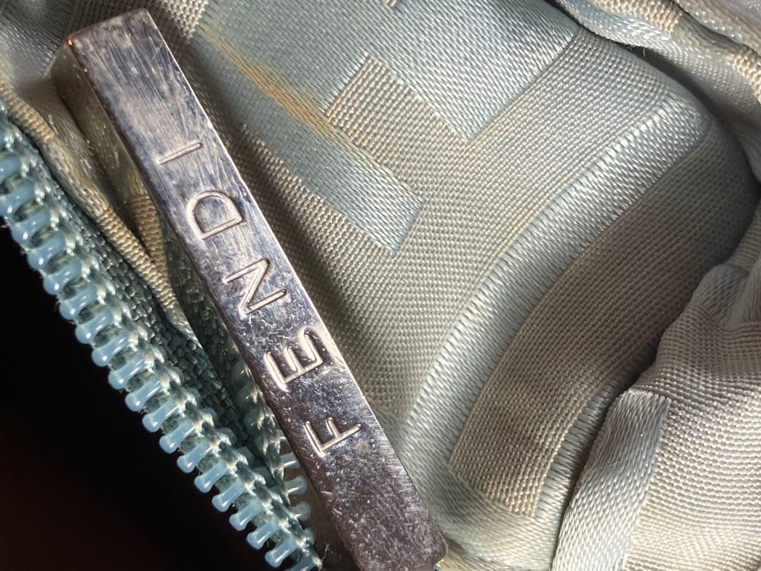 Fendi ロゴ入り トートバッグ ライトブルー