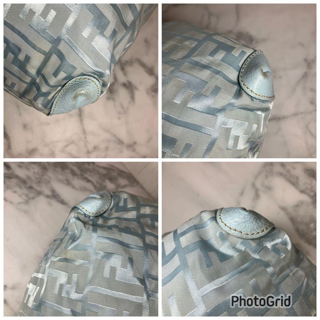 Fendi ロゴ入り トートバッグ ライトブルー