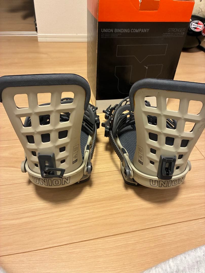 UNION スノーボード ビンディング グレー/ブラック　M