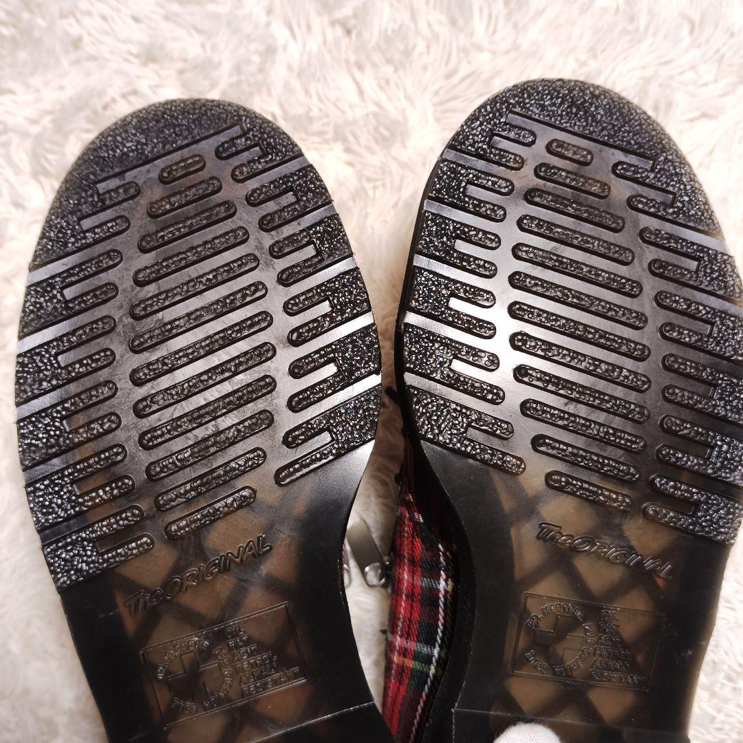 極美品✨ Dr.Martens ブーツ 3ホール 赤 タータンチェック 1461