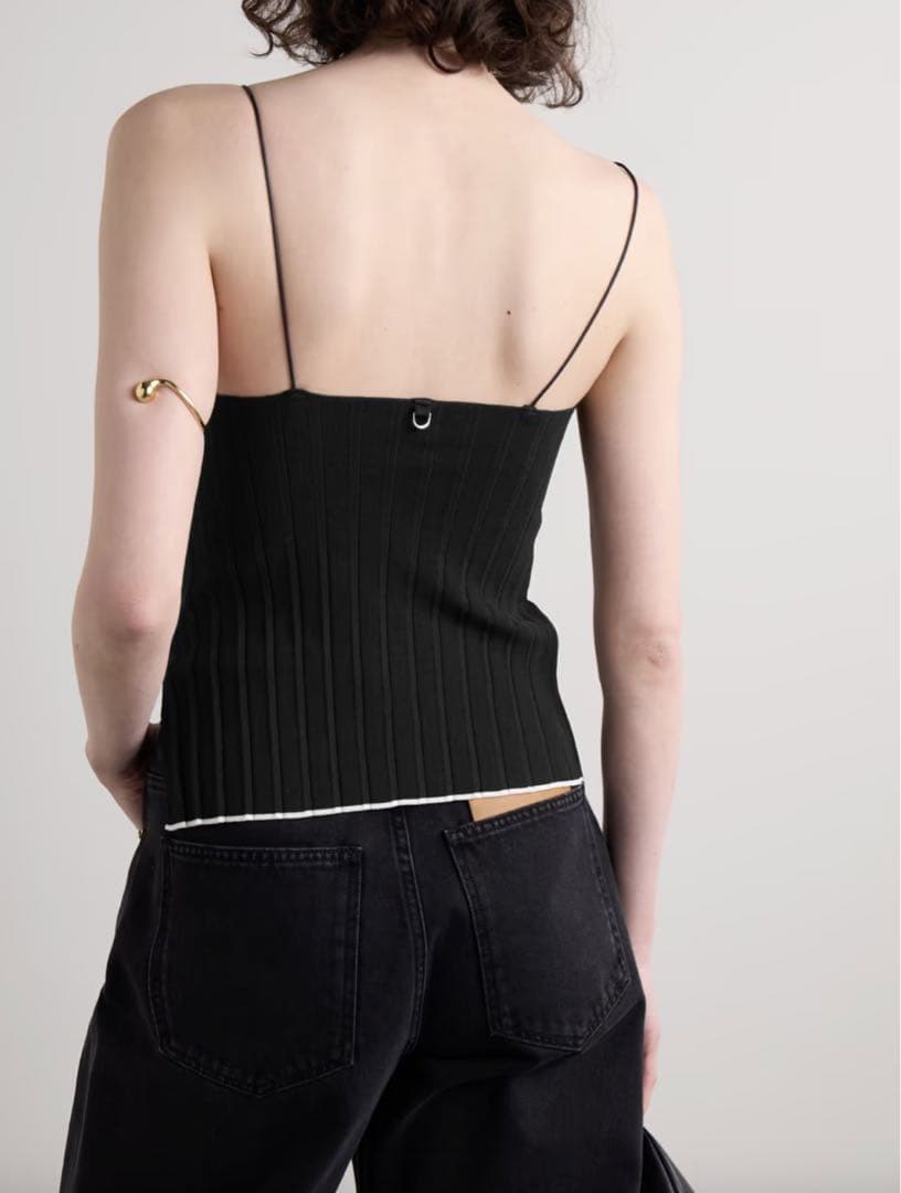 新品 JACQUEMUS ジャックムス ニット キャミソール ブラック 36