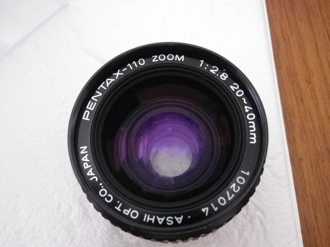 完動品 PENTAX-110 ＋110専用のズームレンズF2.8 20~40 ㎜