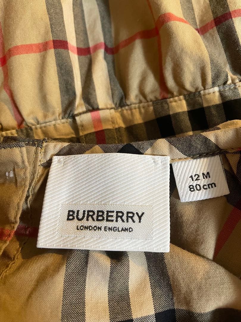 専用　BURBERRY バーバリー　ロンドン ノバチェック　ロンパース　80