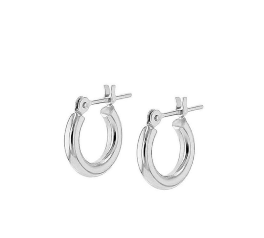 K18WG ミルフローラ フープピアス ピアス