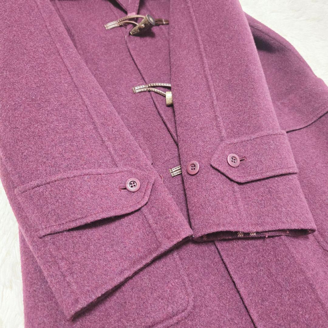極美品✨バーバリーロンドン カシミヤ混 ダッフルコート ボルドー