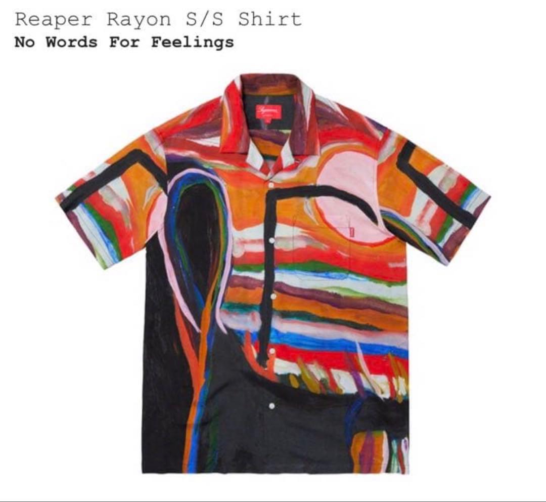 supreme Reaper Rayon Shirt L size レーヨン