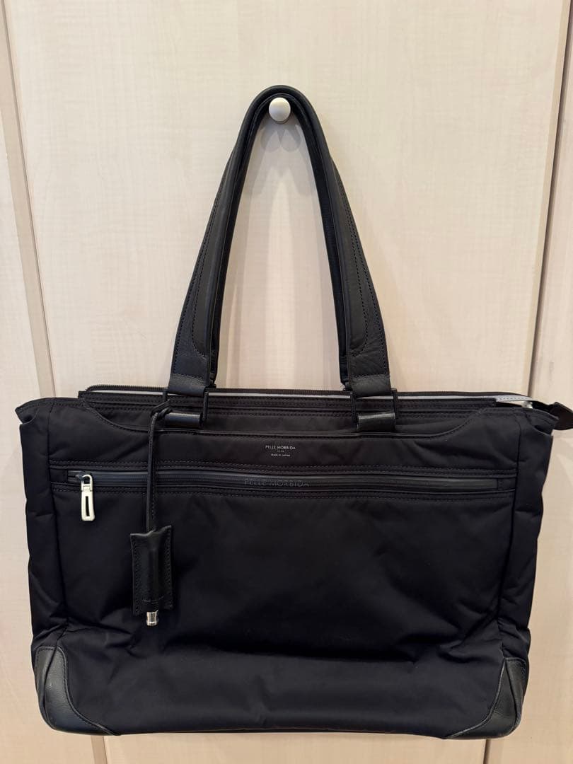 【美品】ペッレモルビダ　ナイロン トートバッグ 黒 ビジネスバッグ