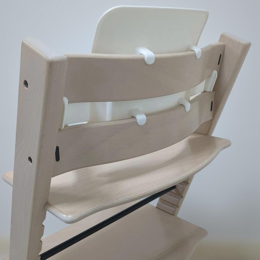 ひ*る様 STOKKE　ストッケ　トリップトラップ　ホワイトウォッシュ　ベビーセ