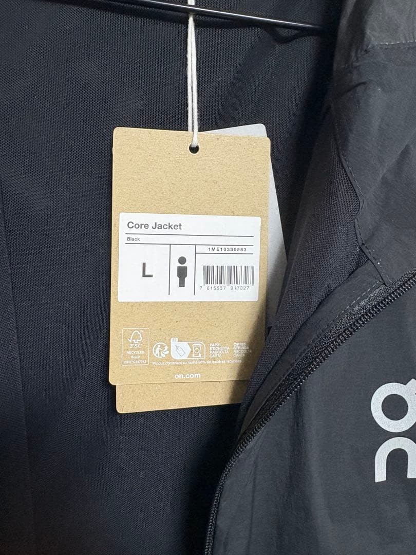 ［新品］on Cloud coaJacket ブラック Lサイズ