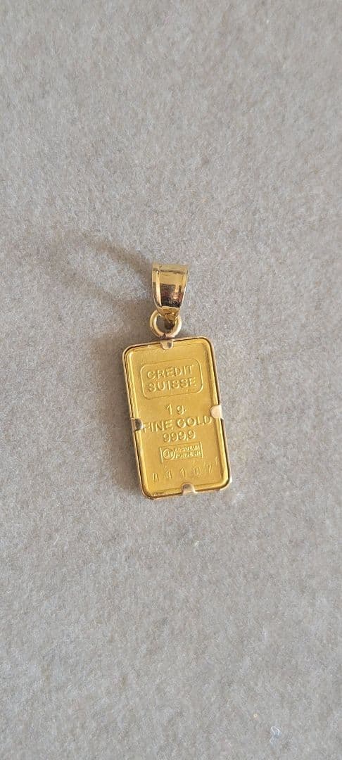 [2/10まで出品]　純金　K24　インゴット 1g　トップ