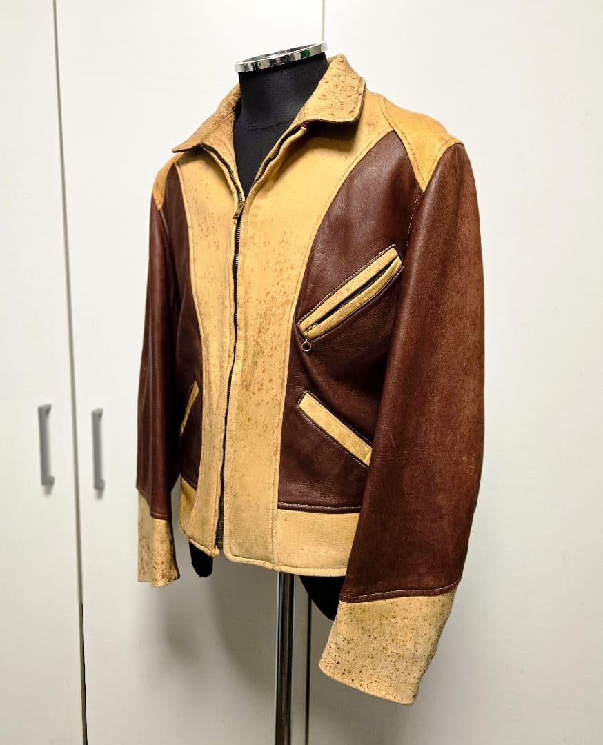 J*K様 40年代 H.T. Hendrick バックスキン レザー スポーツジ