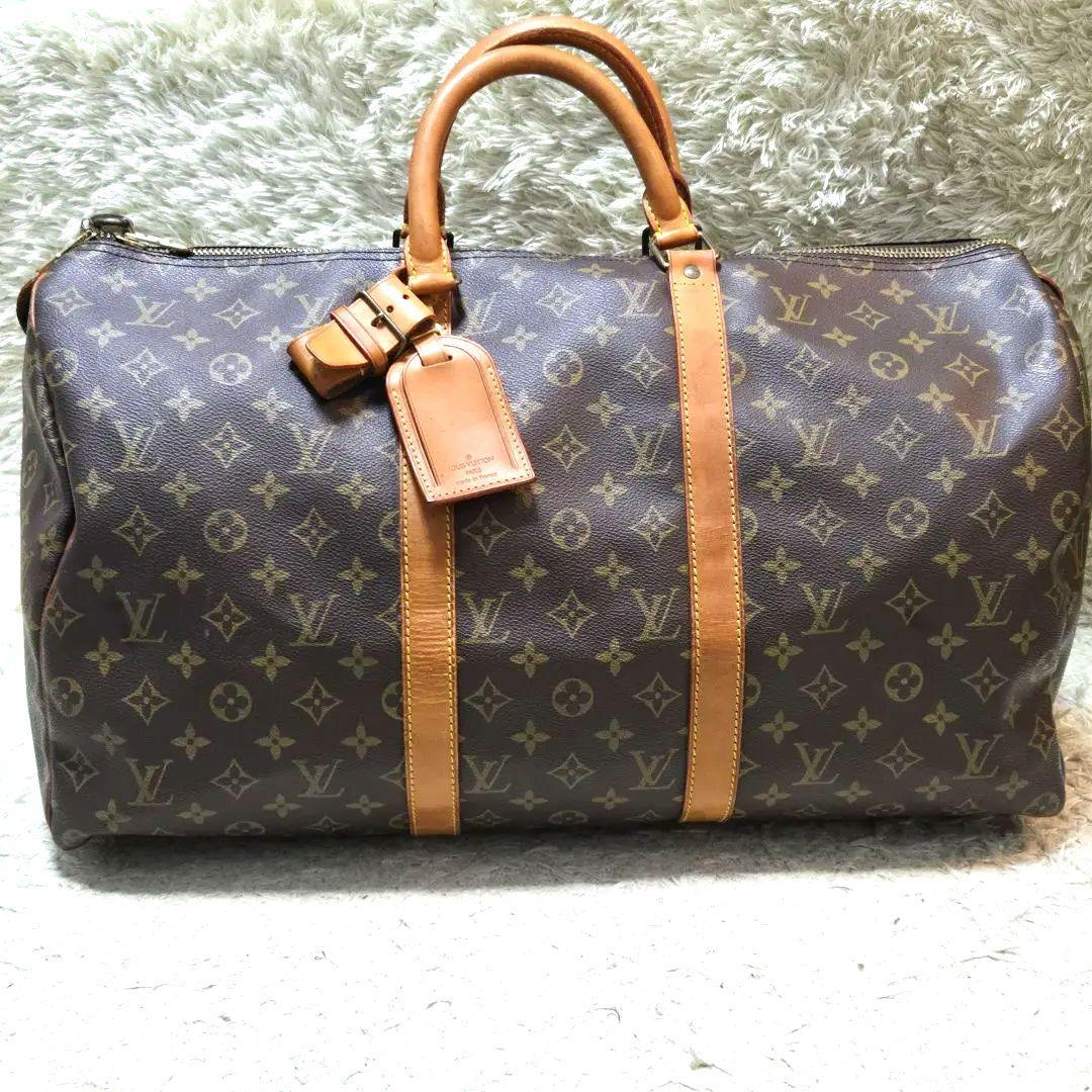 ヴィトン　キーポル50 M41426 ボストンバッグ　旅行　出張　南京錠