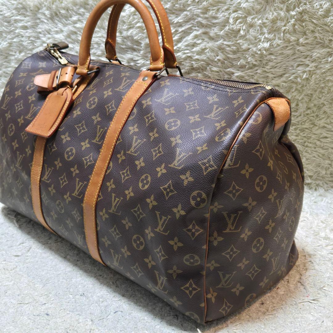 ヴィトン　キーポル50 M41426 ボストンバッグ　旅行　出張　南京錠