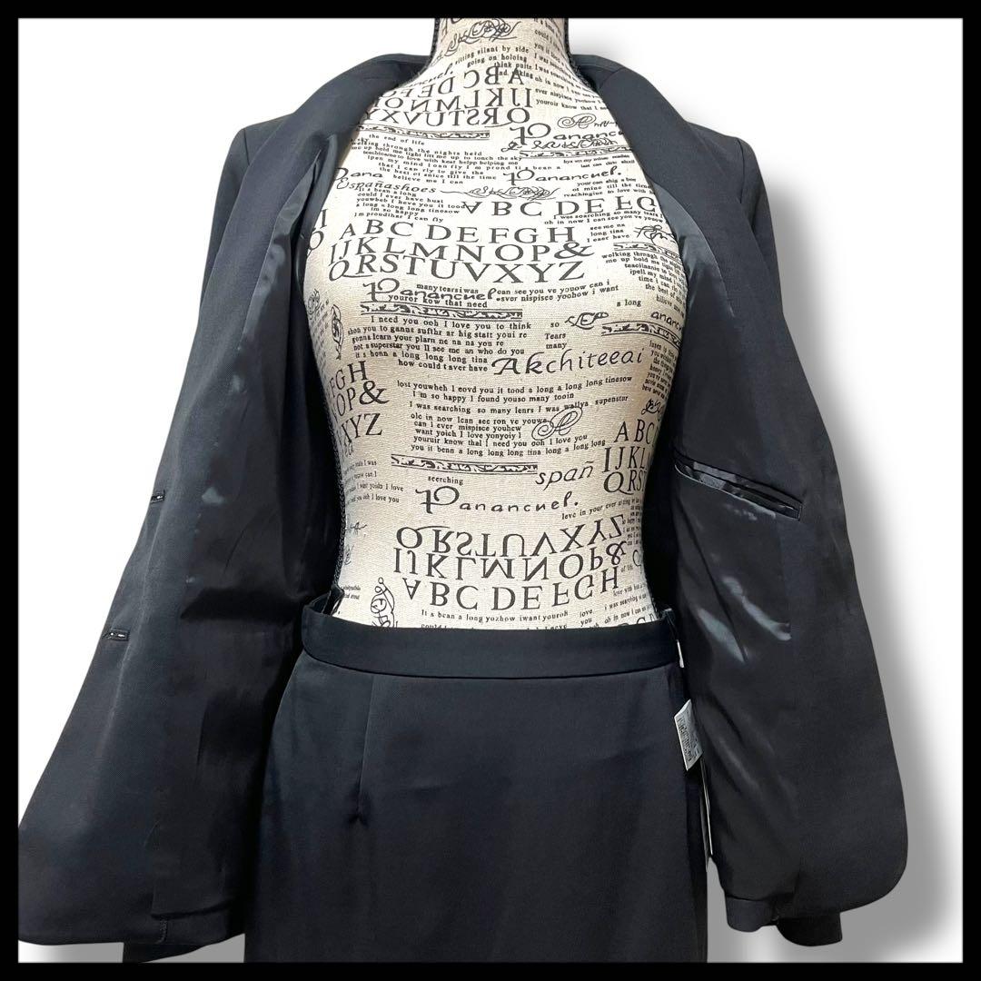 新品タグ付き　アンタイトル　スーツセットアップ 黒 L パンツスカート上下