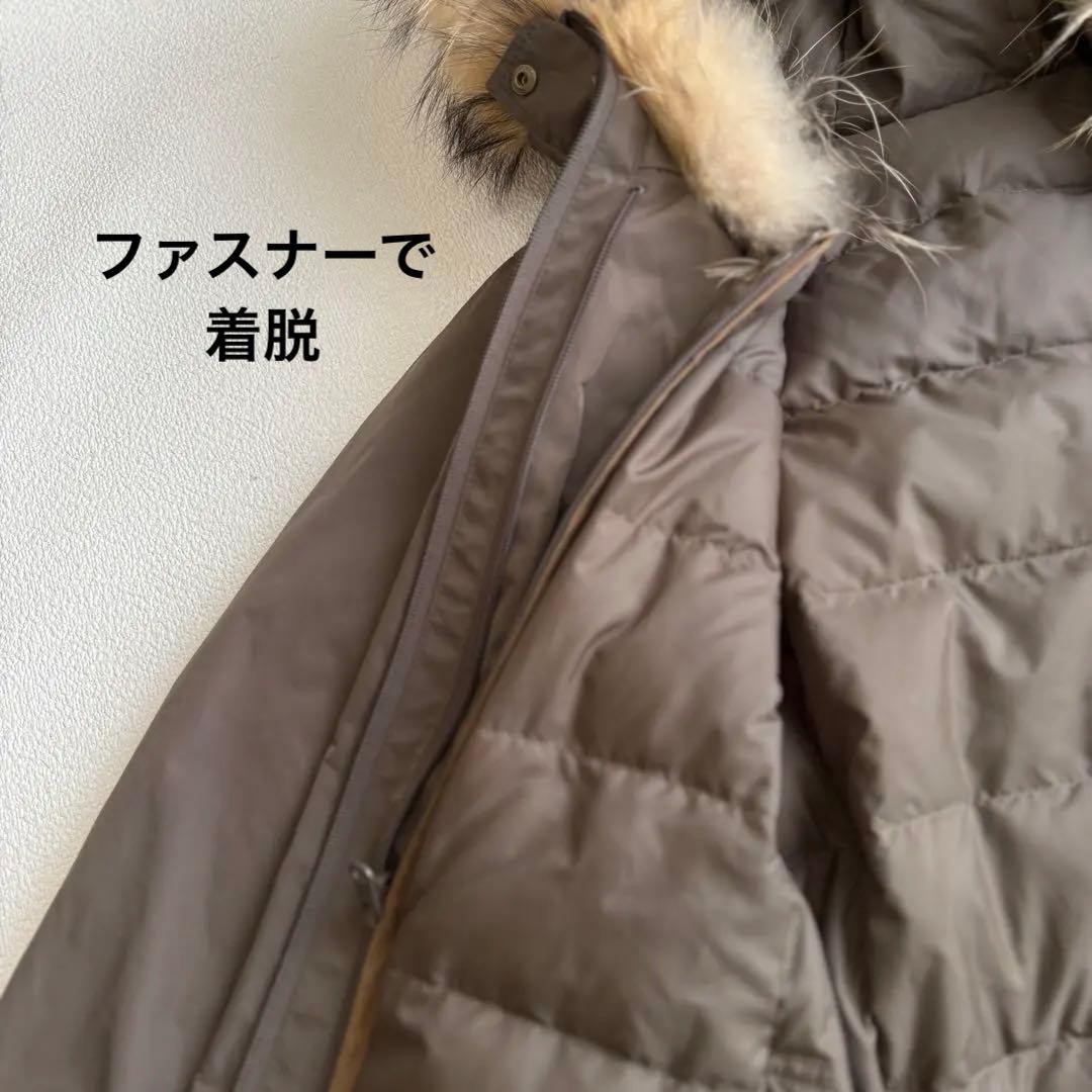 23区　3way タフタダウンライナーコートモッズコートブラウン40 洗える