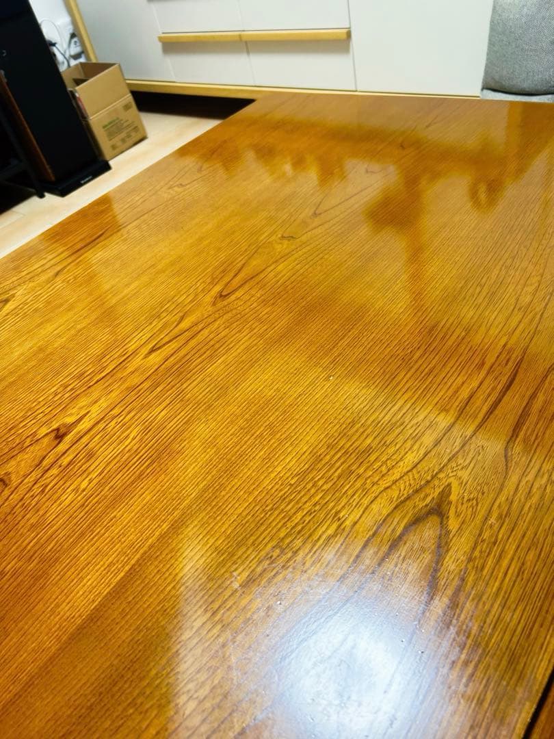 YUASAリビングコタツKTK-1209B（BR）テーブル 木製 長方形