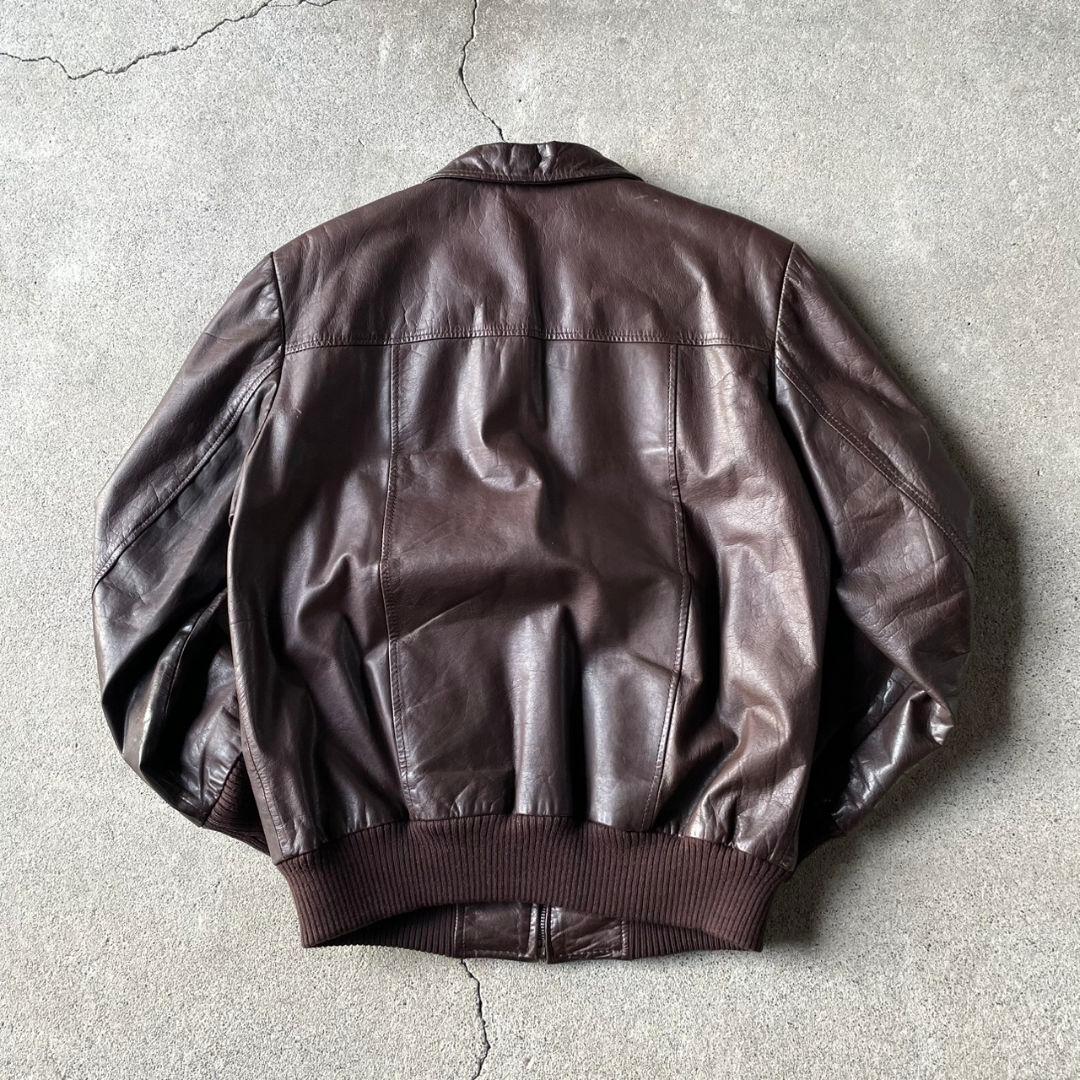 vintage real leather jacket a2 g1 短丈 本革