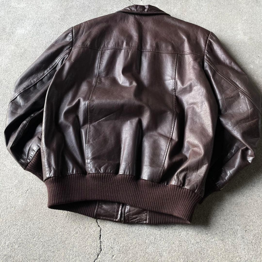 vintage real leather jacket a2 g1 短丈 本革